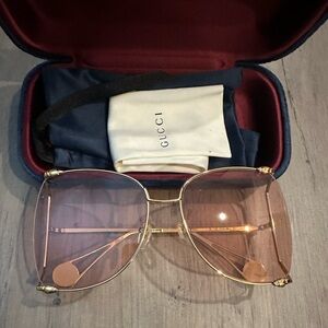 Gucci Oversized Pink Sunglasses